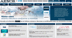 Desktop Screenshot of aenor.es
