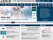 Tablet Screenshot of aenor.es